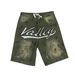 Men's Distressed Denim Shorts With Rhinestone Embellishments – Streetwear Staple With Vintage Wash & Elastic Waist_mkmklike.com