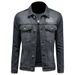 Loom 2025 Spring And Autumn New Men's Denim Turn-Down Collar Jacket Fit Fashion Casual Youth Slim Coat_mkmklike.com