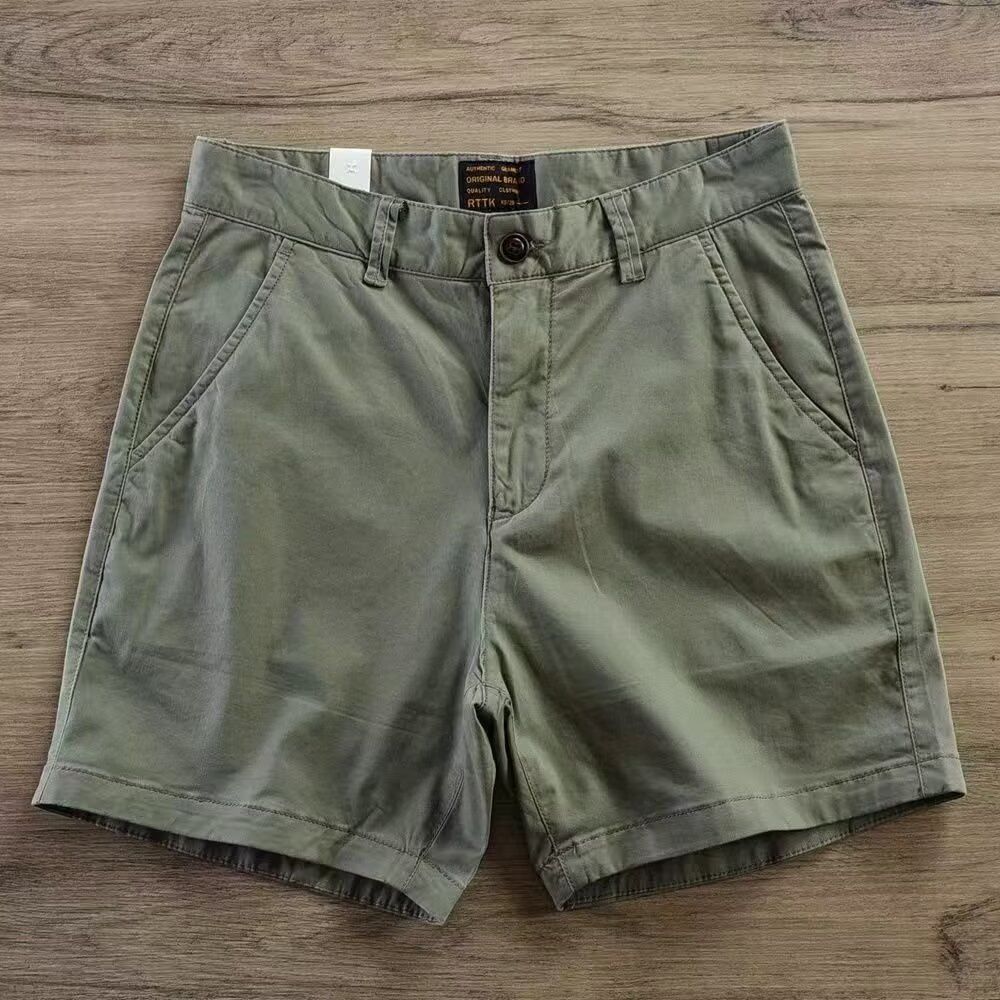 Men's Casual Shorts - Breathable Cotton Blend, Loose Fit, Comfortable Summer Workout Shorts For Students & Young Adults (Black, Navy, White, Red)_mkmklike.com