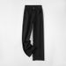 Zhizhi High-waisted Narrow Wide-leg Jeans Women, New Summer 2026, Loose Straight Pants For Petite Individuals, Casual_mkmklike.com