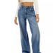 Trendy Distressed High-Waisted Wide Leg Jeans For Women – Comfortable Stretch Denim, Streetwear & Casual Style (Black/White/Gray/Navy/Light Blue)_mkmklike.com