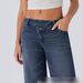Asymmetric Low-Rise Relaxed Fit Jeans – Washed Cotton Denim Pants In Blue, Black & White (XS-3XL)_mkmklike.com