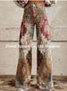 2025 Pocket Version Digital Print Five-Pointed Star Denim Wide-Leg 3D Women's Long Flared Pants_mkmklike.com