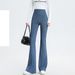 Women's Clothing Denim Pants For Women To Wear As Outerwear High Waist _mkmklike.com