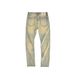 Men's Slim Straight Fit Vintage Denim Jeans With Gold Selvedge - Lightweight 12OZ Summer Bamboo Cotton Stretch Comfort_mkmklike.com