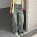 Women's Clothing Casual Streetwear Snake Print High-Waisted Jeans – Women’s Stretch Denim Pants With Washed Effect & Straight Leg (S-L, Blue)_mkmklike.com