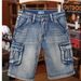 Men's Clothing Denim Shorts Men's Trendy INS Summer Wear Retro Loose Casual Multi Pocket Workwear Five Point Pants_mkmklike.com