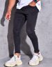 Men's Slim Fit Skinny Jeans Casual Ripped Patch Elastic Trousers Mid Waist Long Pants Cotton Standard Thickness Zipper Fly_mkmklike.com
