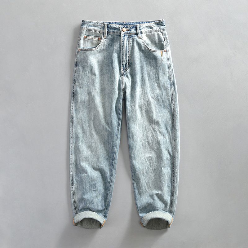 Men's Clothing 1026 2 Men's Vintage Washed Jeans_mkmklike.com