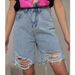 Women's Clothing Dress Denim Shorts Ripped Jeans_mkmklike.com