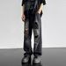 Men's Clothing Straight Wide Leg Pants Loose And Trendy Overalls_mkmklike.com