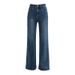 High Waist Retro Jeans For Women 2025 New Style Tall Slimming Leg-Lengthening Flared Pants Slightly Stretchy Comfortable_mkmklike.com