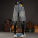 Men's Vintage Distressed Denim Shorts Oversized Retro Washed Blue Artisan Rips Grunge Streetwear Big Tall 28 to 42_mkmklike.com