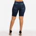 Women's Clothing Summer Fashion All Match Intellectual Goddess Cuff Shorts Slim Pocket Slim Hip Solid Color Jeans_mkmklike.com