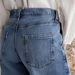 "Women's Slim-Fit Wide-Leg Pants - Navy Blue Stretch Denim For Casual & Office (S-XXL)"_mkmklike.com