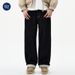 Nordmann Muqiu Clothing | Winter Warm Thickened Flocked Original Color Jeans Men's Commuter Loose Straight Wide-Leg Pants_mkmklike.com