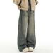 Vintage Washed Straight Leg Jeans – Oversized Cleanfit Denim Pants With Distressed Detailing & High Street Aesthetic_mkmklike.com