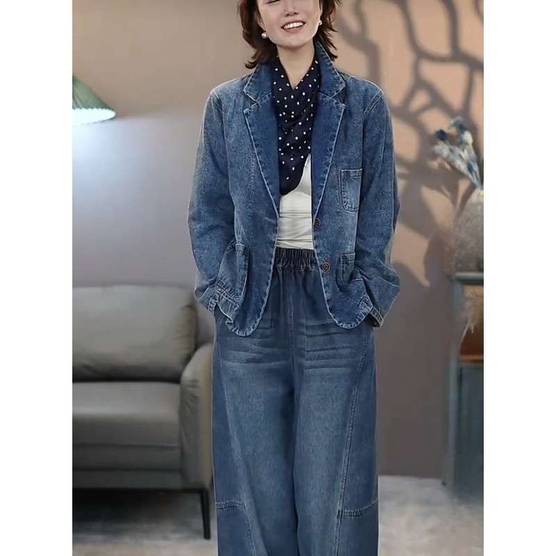 Women's Denim Jacket 2026 Spring And Autumn Design Trendy Fashion Versatile New Top_mkmklike.com