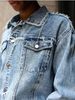 Men's Casual Denim Jacket Trendy Lapel Cardigan Korean Versatile Spring Fashion Slight Stretch Polyester_mkmklike.com