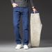 Winter Quality Lamb Wool Thermal Jeans Men's Fleece Thickened Straight Jeans Men's Fat Plus Size Pants_mkmklike.com