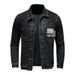 Loom Mvel Venom Men Autumn 2025 New European And American Motorcycle Jacket Stylish Slim Fit Denim Coat With Turn-down_mkmklike.com