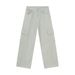 EF JEANS | 2024 New American Solid Color Large Pocket Overalls Light Grey Casual Loose Straight Jeans_mkmklike.com