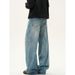 Unisex High-Street Straight Jeans – Vintage Washed, Relaxed Fit & Wide-Leg (Effortless Chic & Everyday Essential)_mkmklike.com