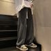 Youth Solid Color Jeans Men's Spring And Autumn Straight Tube Loose Wide Leg American High Street Versatile Casual Long_mkmklike.com