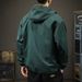 American Style Brand Hooded Men, Loose Fit, Trendy Mountain Style, Outdoor Windproof Half-Zip Pullover Jacket For Men_mkmklike.com
