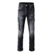 Premium Stretch Denim Jeans Slim Fit Bootcut Pants Lightning Wash for Men And Women_mkmklike.com
