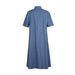 ELLE ELLE 2021 Cross-Border Independent Station New Women's Solid Color Single-Breasted Denim Dress_mkmklike.com