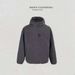 Huya Brothers Autumn Trendy Brand Versatile Casual Zipper Hooded Jacket Textured Color Yarn Fleece Heavyweight Outerwear_mkmklike.com