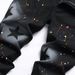 Men's Slim Fit Stretch Denim Jeans With Star Print And Splatter Effect, Edgy Urban Streetwear Pants Versatile Streetwear Essential:_mkmklike.com
