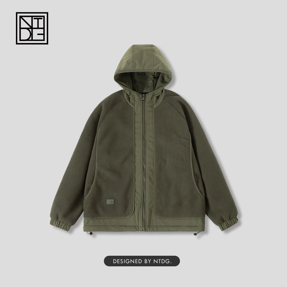 Autumn Winter High-Quality Patchwork Fleece Hooded Cotton Comfortable Versatile Fashionable Elegant Men's Casual Jacket_mkmklike.com