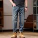 Factory Direct Sales Autumn New Cotton Elastic Jeans Men's Retro Slim-fit Large-size Denim Trousers Men's Foreign Trade Trendy Brand_mkmklike.com