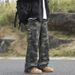 Camouflage Jeans Straight Loose Autumn New Casual Workwear Versatile Jacket Men's Trendy Pants_mkmklike.com