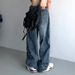 Nordmann American Style INS Japanese Retro Jeans Men Loose Straight Fit Draped Wide Leg Solid Color Trendy Brand High Street Dad_mkmklike.com