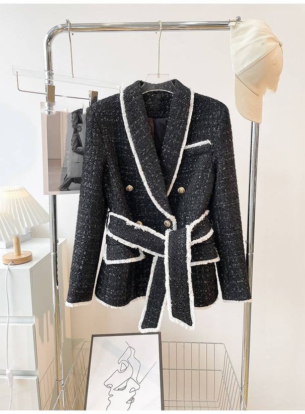 Women's Clothing tweed waist slimming women's suit shorts suit_mkmklike.com