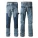 Hot Selling High Street Rclassical Hinestone Trousers Baggy Jeans Patchwork Jeans Men Straight Leg Jeans_mkmklike.com