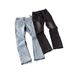 Men's High-End Worn Out Stretch Jeans Tight Fit Midweight Denim Flare Pants Black Vintage Casual Hip Hop Style Spring Autumn Winter_mkmklike.com