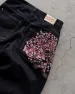 Men's Jeans Derschutze Patchwork Cherry Blossom Embroidery Denim Pants Y2k Vintage Women Baggy Straight Wide Leg Street_mkmklike.com