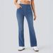 High-waisted Stretchy Knitted Jeans For Women, Whiskered Wash Straight-leg Casual Versatile Drapey Long Pants, 2026_mkmklike.com