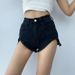 European And American Style Sexy High-waisted Denim Shorts 2024 New Model, Tight-fitting, Hip-lifting, Revealing Hot_mkmklike.com