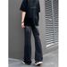 Nordmann Washed Black Jeans For Men, Slightly Flared Straight-Leg Pants, American High Street Retro Loose Fit Versatile Cool_mkmklike.com