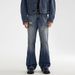 Men's Flared Jeans With Distressed Details – Vintage-Inspired High Waist Bell Bottom Denim Pants (28-36), 90.6% Cotton & Retro Wash_mkmklike.com