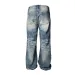 Men's Clothing Men's Whisker Denim Jeans - Lightning Wash Straight Leg Pants (Vintage Revival Style)_mkmklike.com