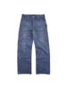 Vintage Distressed Workwear Pants - Relaxed Straight Leg French Carpenter Trousers With Paint Splatter Effect_mkmklike.com