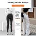 Women's High-Waisted Wide Leg Jeans White Loose Fit Slim Straight Leg Drape Detail Early Autumn Style for Petite Figures_mkmklike.com
