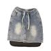 Vintage Washed Denim Shorts For Men – Streetwear Relaxed Fit Mid-Thigh Casual Jeans With Medium Stretch (Sizes M-4XL)_mkmklike.com