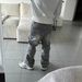 Men's Retro American High Street Washed Distressed Frayed Edge Denim Jeans Casual Straight Leg Pants European Fashion_mkmklike.com